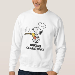 Erdnüsse Snoopy Backkost Sweatshirt
