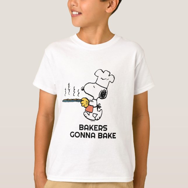Erdnüsse | Snoopy Backkost T-Shirt (Vorderseite)
