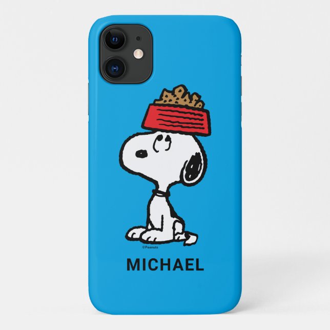 Erdnüsse | Snoopy Balancing Sein Dog Disc Case-Mate iPhone Hülle (Rückseite)