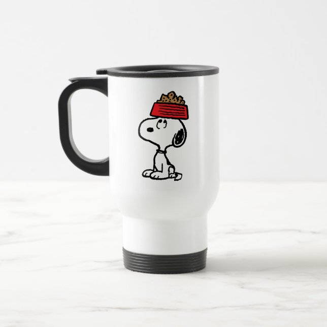 Erdnüsse | Snoopy Balancing Sein Dog Disc Reisebecher (Links)