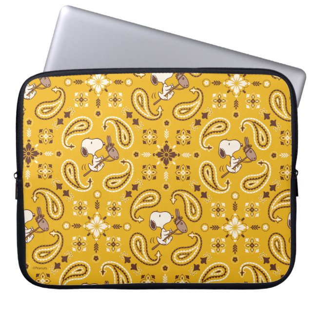 Erdnüsse | Snoopy Bandana Cowboy Laptopschutzhülle (Vorderseite)
