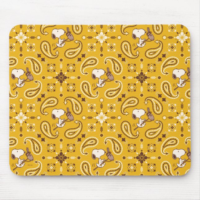 Erdnüsse | Snoopy Bandana Cowboy Mousepad (Vorne)