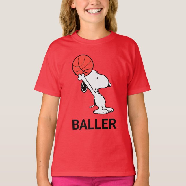 Erdnüsse | Snoopy Basketball Hoop Shot T-Shirt (Vorderseite)
