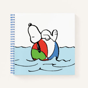 Erdnüsse Snoopy Beach Ball Beach Notizbuch