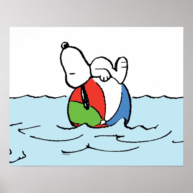 Erdnüsse | Snoopy Beach Ball Beach Poster (Vorne)