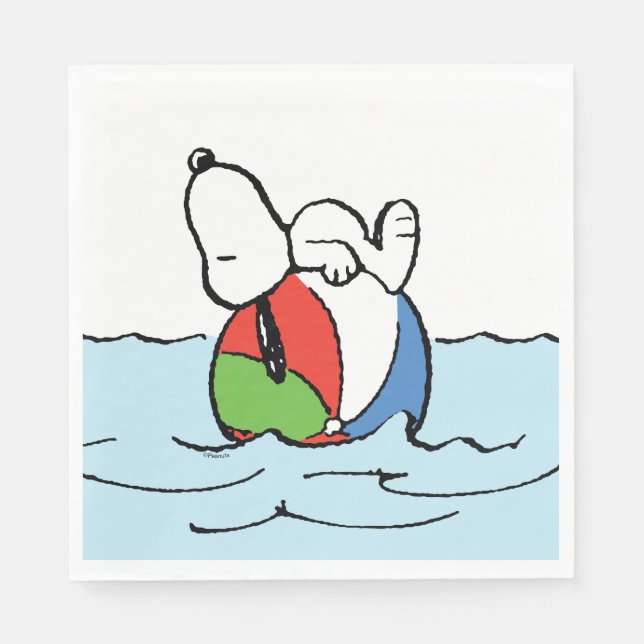 Erdnüsse | Snoopy Beach Ball Beach Serviette (Vorderseite)