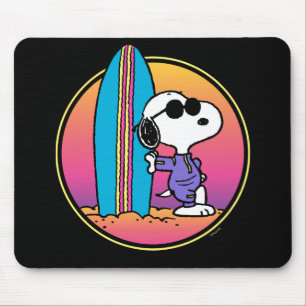 Erdnüsse   Snoopy Beach Beagle Mousepad