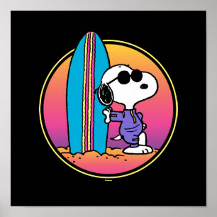Erdnüsse   Snoopy Beach Beagle Poster