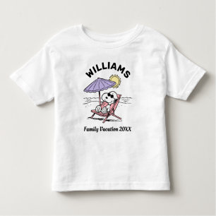 Erdnüsse   Snoopy Beach Family Urlaub Kleinkind T-shirt