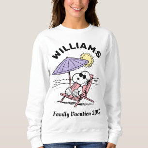 Erdnüsse Snoopy Beach Family Urlaub Sweatshirt