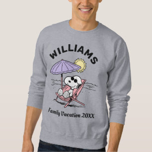 Erdnüsse Snoopy Beach Family Urlaub Sweatshirt