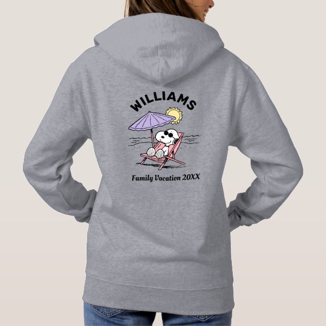 Erdnüsse | Snoopy Beach Family Vacation T - Shirt (Rückseite)