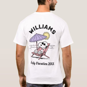 Erdnüsse Snoopy Beach Family Vacation T - Shirt