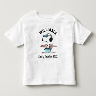 Erdnüsse Snoopy Beach Walk Familienurlaub Kleinkind T-shirt