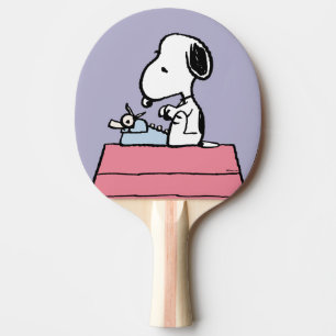 Erdnüsse   Snoopy bei der Schreibmaschine 2 Tischtennis Schläger