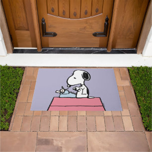 Erdnüsse   Snoopy bei der Schreibmaschine Fußmatte