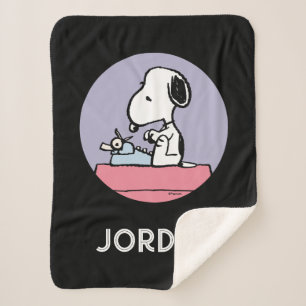 Erdnüsse   Snoopy bei der Schreibmaschine Sherpadecke