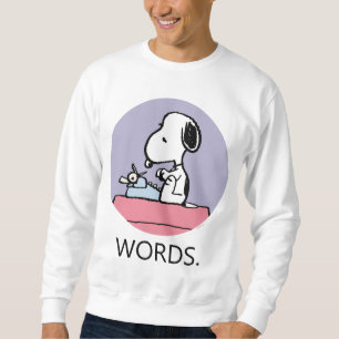 Erdnüsse   Snoopy bei der Schreibmaschine Sweatshirt