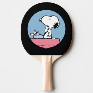 Erdnüsse   Snoopy bei der Schreibmaschine Tischtennis Schläger