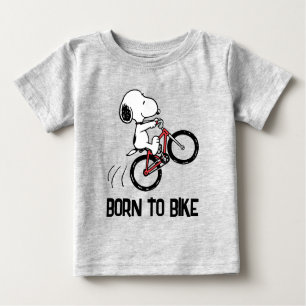 Erdnüsse Snoopy Bicycle Wheelie Baby T-shirt