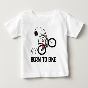 Erdnüsse   Snoopy Bicycle Wheelie Baby T-shirt