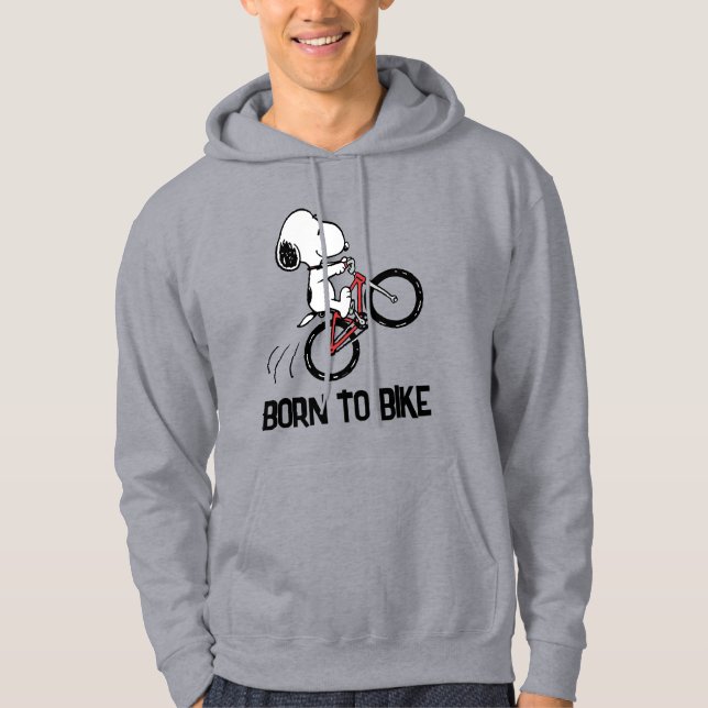 Erdnüsse | Snoopy Bicycle Wheelie Hoodie (Vorderseite)