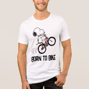 Erdnüsse   Snoopy Bicycle Wheelie Tri-Blend Shirt