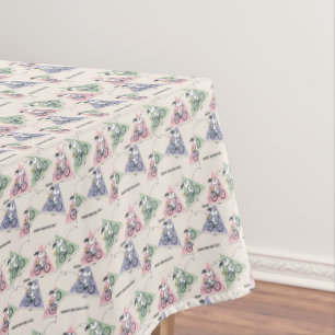 Erdnüsse   Snoopy Bike Ride Stats Tischdecke