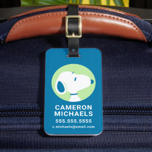 Erdnüsse   Snoopy Blue Deko Dreams Gepäckanhänger