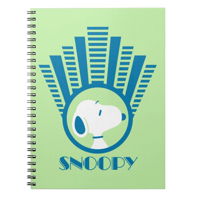 Erdnüsse | Snoopy Blue Deko Dreams Notizblock (Vorderseite)