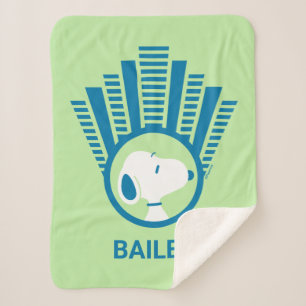 Erdnüsse   Snoopy Blue Deko Dreams Sherpadecke