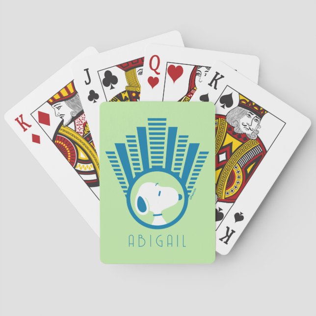 Erdnüsse | Snoopy Blue Deko Dreams Spielkarten (Rückseite)