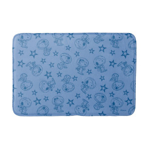 Erdnüsse Snoopy Blue Space Astronaut Muster Badematte