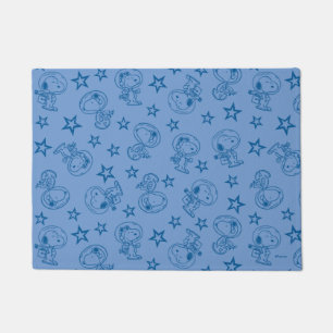 Erdnüsse Snoopy Blue Space Astronaut Muster Fußmatte