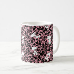 Erdnüsse Snoopy Blume Weinmuster Kaffeetasse
