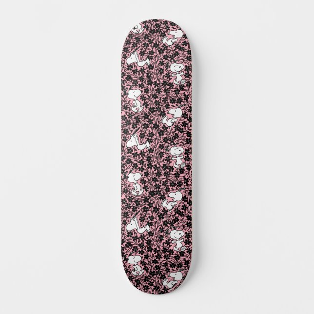 Erdnüsse | Snoopy Blume Weinmuster Skateboard (Vorderseite)