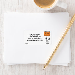 Erdnüsse   Snoopy Boo! Adressaufkleber