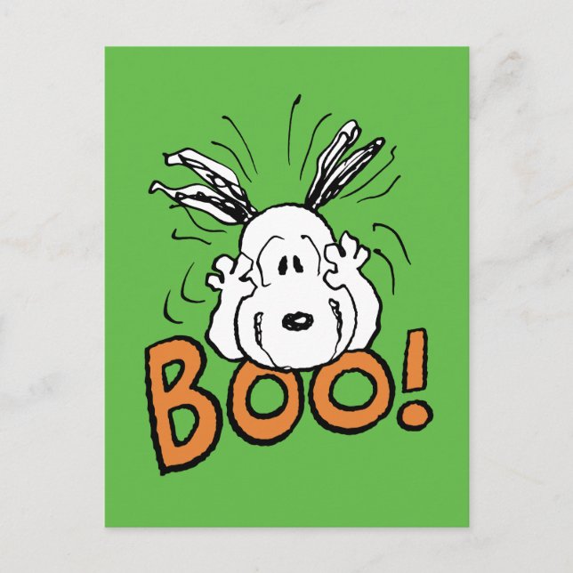Erdnüsse | Snoopy Boo Postkarte (Vorderseite)