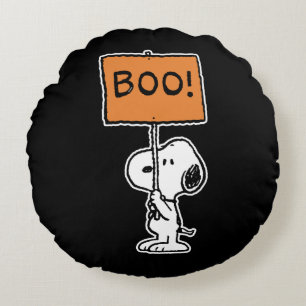 Erdnüsse   Snoopy Boo! Rundes Kissen