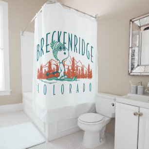 Erdnüsse Snoopy Breckenridge Colorado Duschvorhang