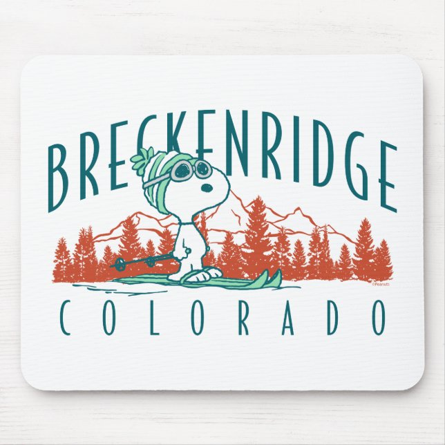 Erdnüsse | Snoopy Breckenridge Colorado Mousepad (Vorne)