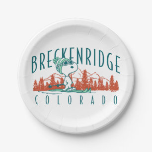 Erdnüsse Snoopy Breckenridge Colorado Pappteller