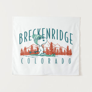 Erdnüsse   Snoopy Breckenridge Colorado Wandteppich