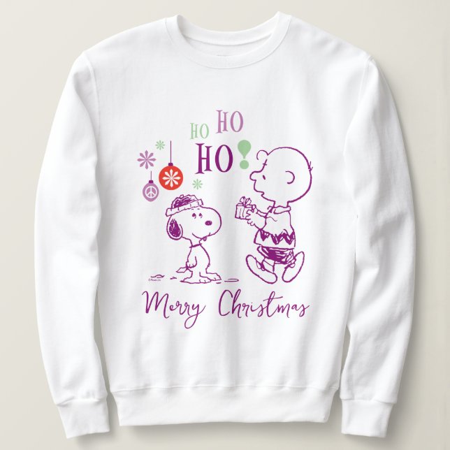 Erdnüsse | Snoopy & Charlie Brown Ho Ho Ho Ho Sweatshirt (Design vorne)