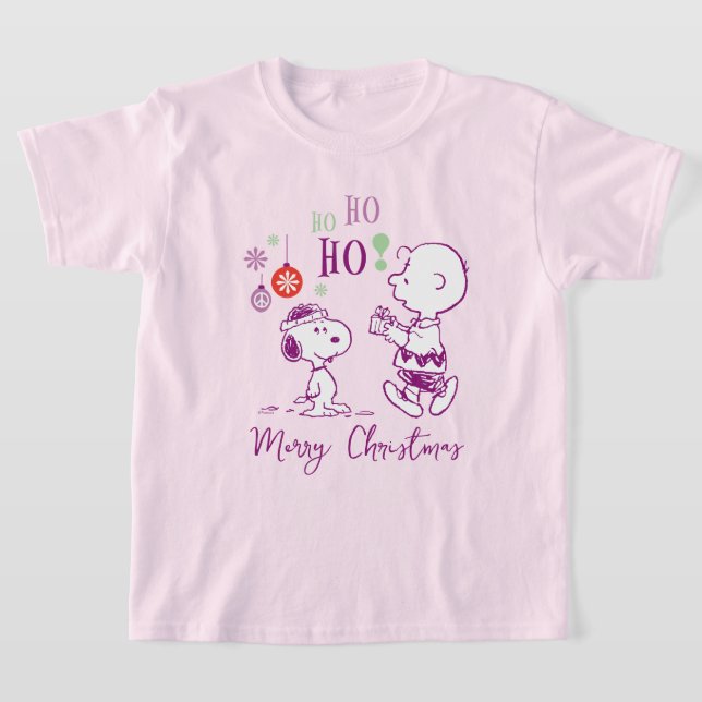 Erdnüsse | Snoopy & Charlie Brown Ho Ho Ho Ho T-Shirt (Ablage )