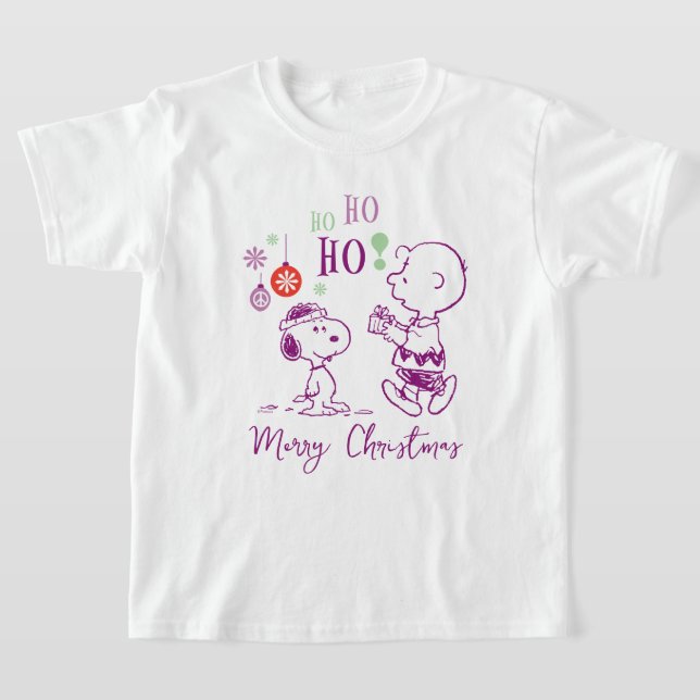 Erdnüsse | Snoopy & Charlie Brown Ho Ho Ho Ho T-Shirt (Ablage )