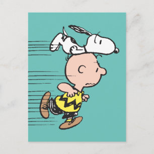 Erdnüsse   Snoopy & Charlie Brown Run Postkarte