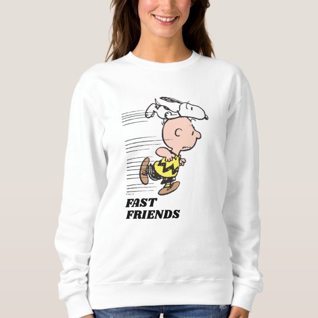 Erdnüsse | Snoopy & Charlie Brown Run Sweatshirt (Vorderseite)