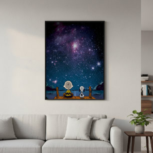 Erdnüsse   Snoopy & Charlie Brown Star Watching Poster
