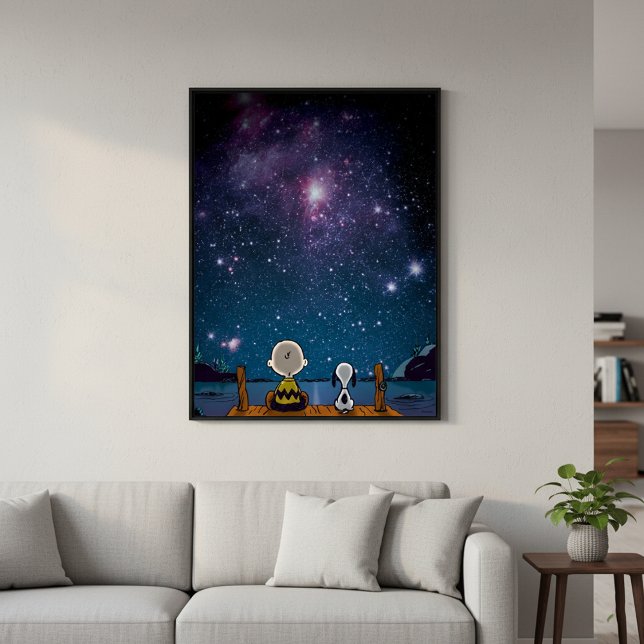 Erdnüsse | Snoopy & Charlie Brown Star Watching Poster (Von Creator hochgeladen)